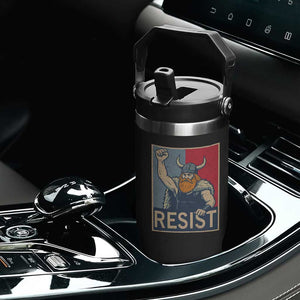 Funny Minneapolis Viking Resist Abolish Ice Protest Flip Straw Tumbler TS11 Print Your Wear