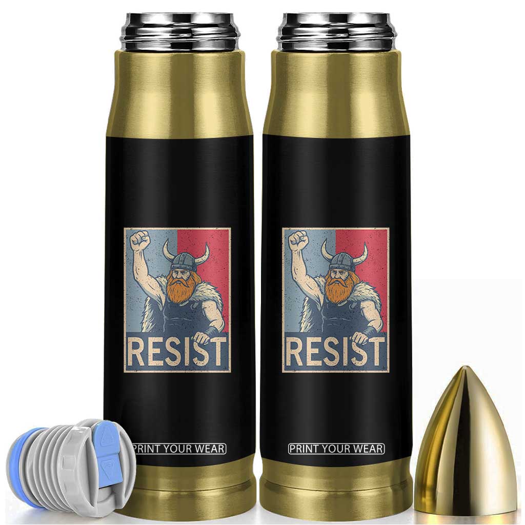 Funny Minneapolis Viking Resist Abolish Ice Protest Bullet Tumbler TS11 Black Print Your Wear