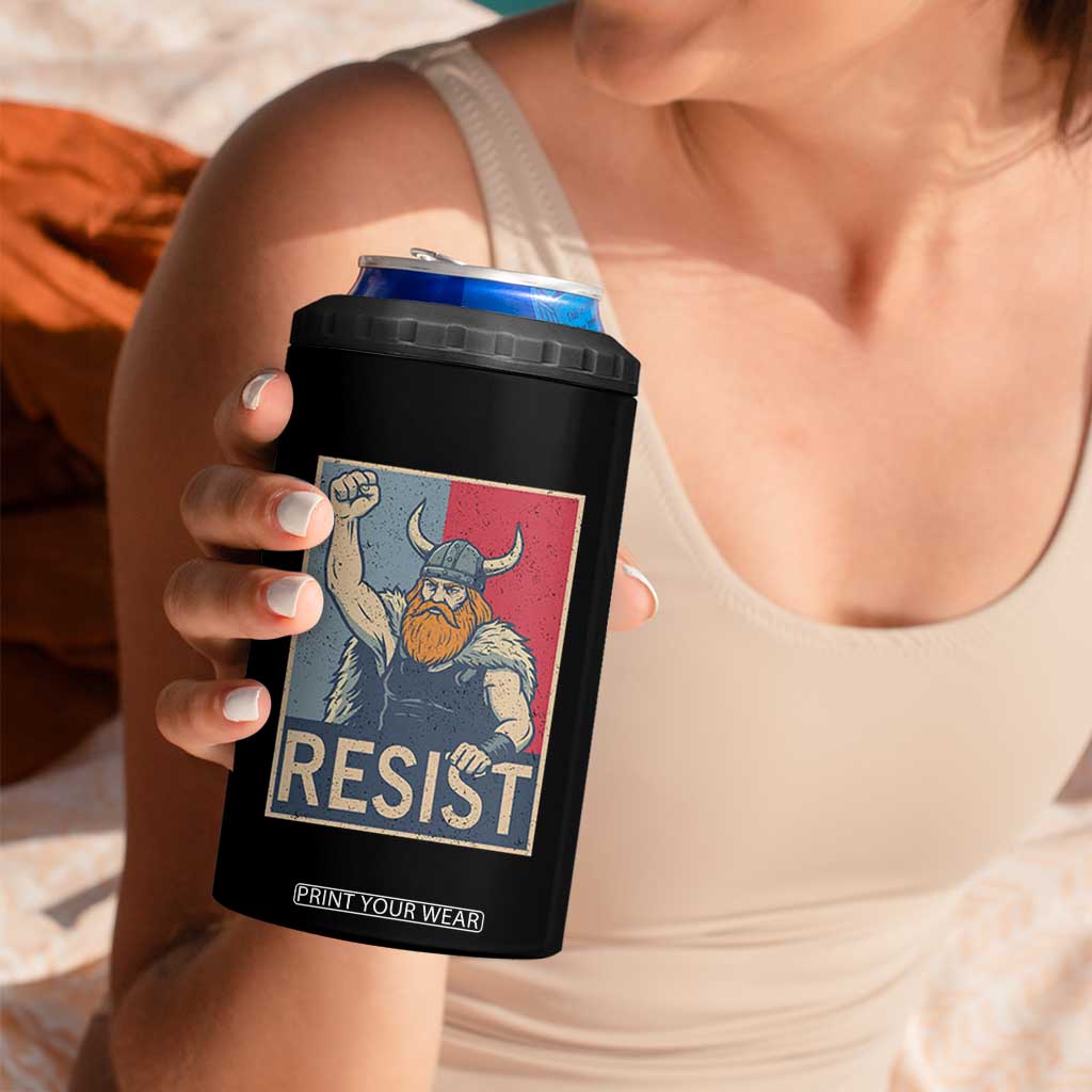 Funny Minneapolis Viking Resist Abolish Ice Protest 4 in 1 Can Cooler Tumbler TS11 Print Your Wear