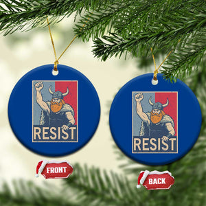 Funny Minneapolis Viking Resist Abolish Ice Protest Ceramic Ornament TS11 1pc Blue Print Your Wear