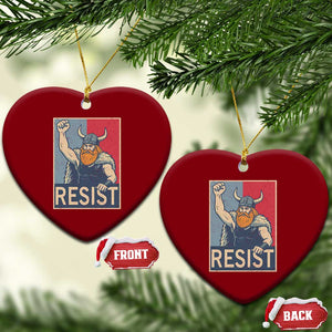 Funny Minneapolis Viking Resist Abolish Ice Protest Ceramic Ornament TS11 Print Your Wear
