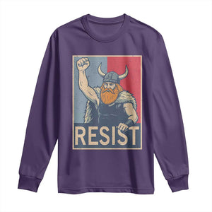 Funny Minneapolis Viking Resist Abolish Ice Protest Long Sleeve Shirt TS11 Purple Print Your Wear