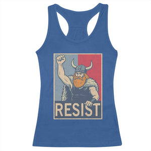 Funny Minneapolis Viking Resist Abolish Ice Protest Racerback Tank Top TS11 Royal Blue Print Your Wear