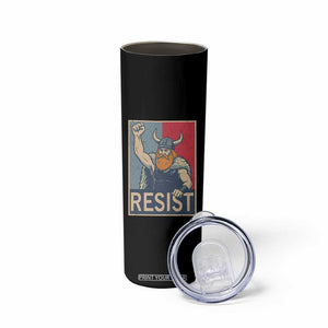 Funny Minneapolis Viking Resist Abolish Ice Protest Skinny Tumbler TS11 Print Your Wear