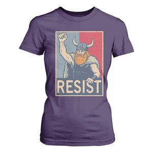 Funny Minneapolis Viking Resist Abolish Ice Protest T Shirt For Women TS11 Purple Print Your Wear