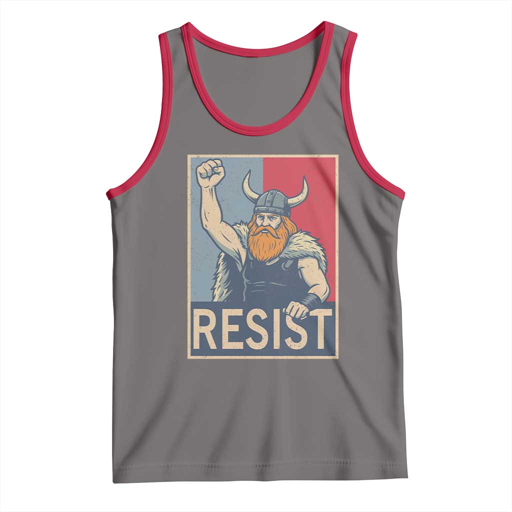 Funny Minneapolis Viking Resist Abolish Ice Protest Tank Top TS11 Deep Heather Red Print Your Wear