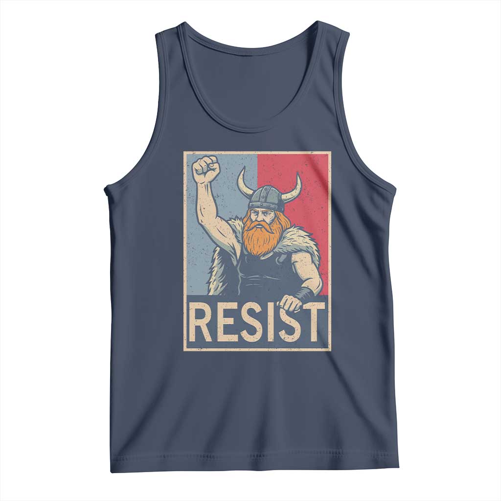 Funny Minneapolis Viking Resist Abolish Ice Protest Tank Top TS11 Navy Print Your Wear