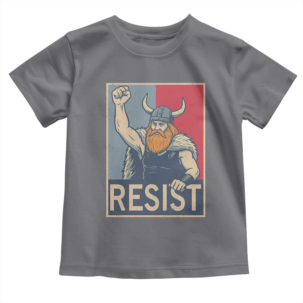 Funny Minneapolis Viking Resist Abolish Ice Protest Toddler T Shirt TS11 Charcoal Print Your Wear
