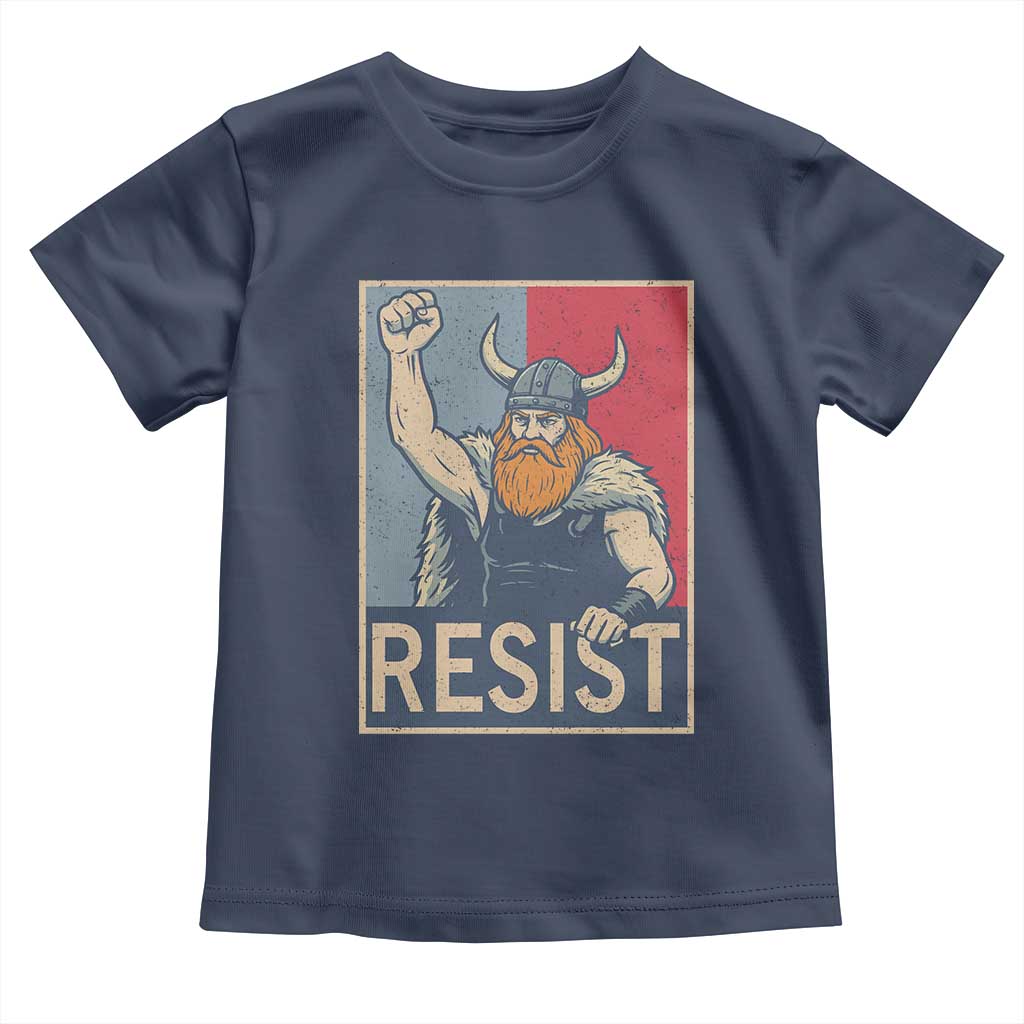 Funny Minneapolis Viking Resist Abolish Ice Protest Toddler T Shirt TS11 Navy Print Your Wear