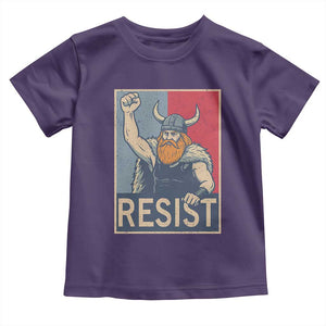 Funny Minneapolis Viking Resist Abolish Ice Protest Toddler T Shirt TS11 Purple Print Your Wear