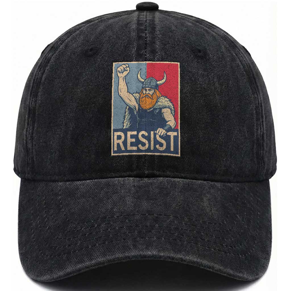 Funny Minneapolis Viking Resist Abolish Ice Protest Washed Cotton Baseball Cap TS11 Print Your Wear