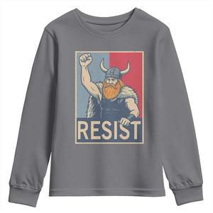 Funny Minneapolis Viking Resist Abolish Ice Protest Youth Sweatshirt TS11 Charcoal Print Your Wear