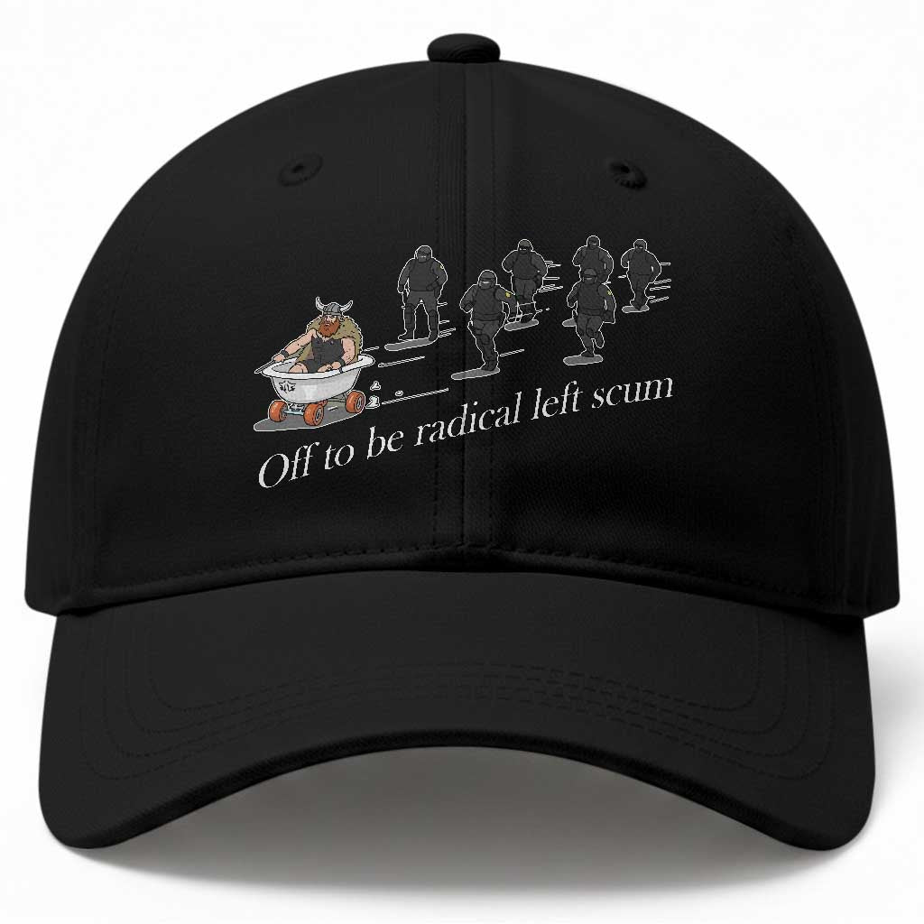 Off To Be Radical Left Scum Baseball Cap Funny Minneapolis Escape Viking Abolish Ice TS11 Print Your Wear