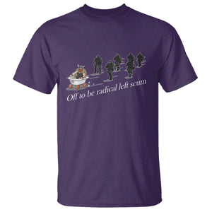 Off To Be Radical Left Scum T Shirt Funny Minneapolis Escape Viking Abolish Ice TS11 Purple Print Your Wear