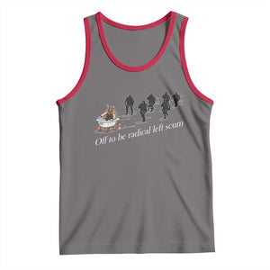 Off To Be Radical Left Scum Tank Top Funny Minneapolis Escape Viking Abolish Ice TS11 Deep Heather Red Print Your Wear
