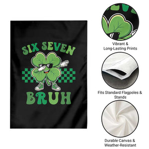 Funny 67 St Patricks Day Garden Flag Six Seven Bruh Dabbing Shamrock TS11 Print Your Wear