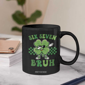 Funny 67 St Patricks Day Coffee Mug Six Seven Bruh Dabbing Shamrock TS11 Print Your Wear
