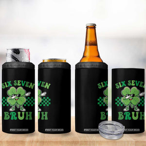 Funny 67 St Patricks Day 4 in 1 Can Cooler Tumbler Six Seven Bruh Dabbing Shamrock TS11 Print Your Wear