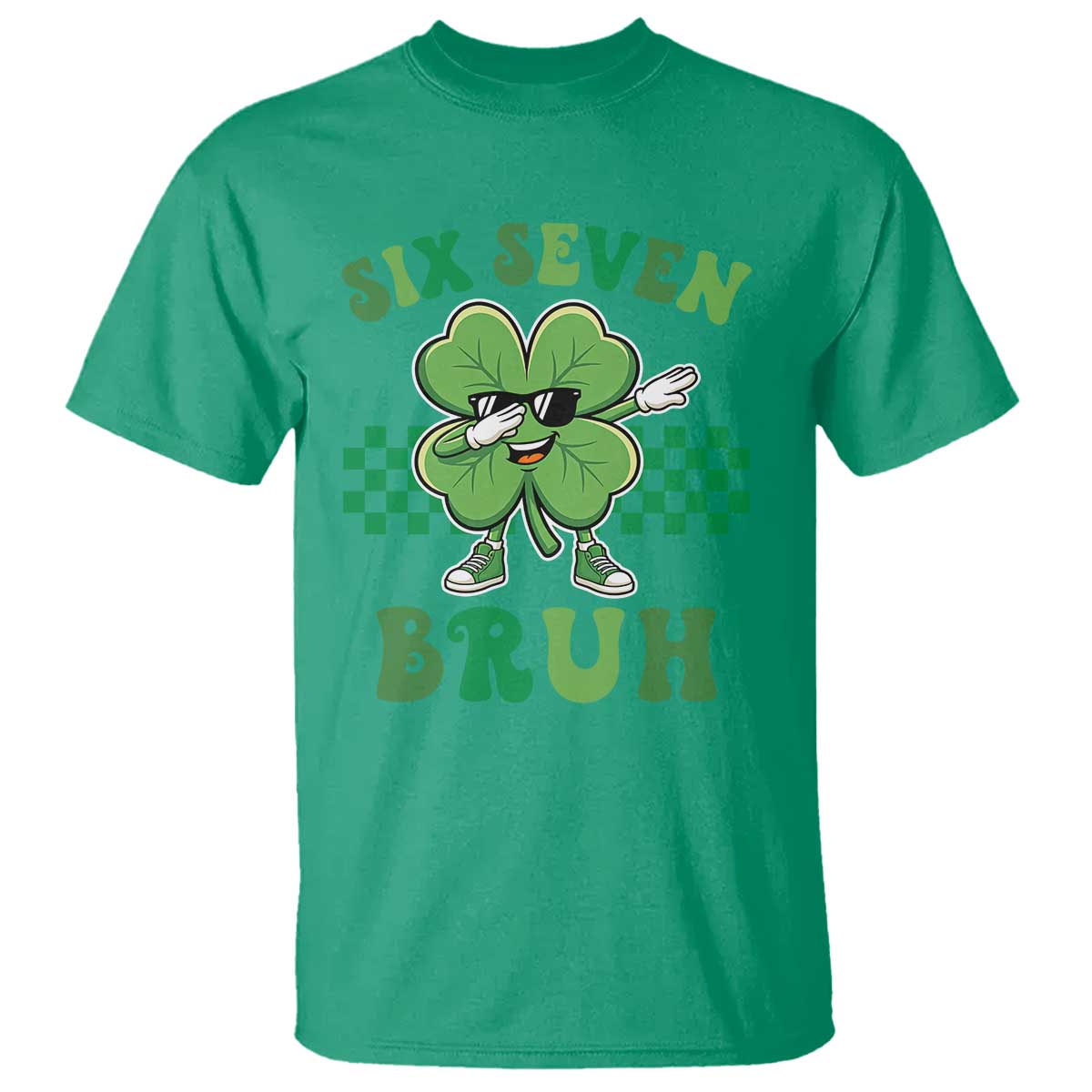 Funny 67 St Patricks Day T Shirt Six Seven Bruh Dabbing Shamrock TS11 Irish Green Print Your Wear