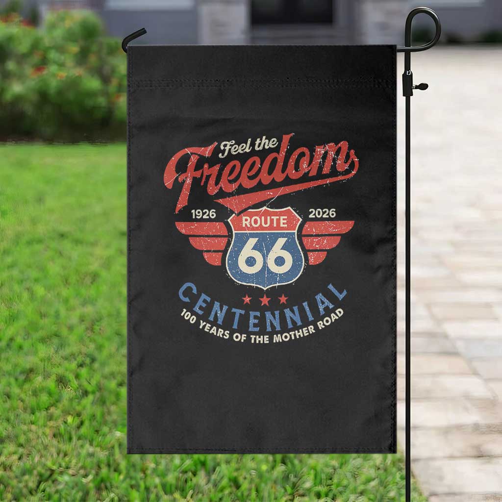 US Route Highway 66 Centennial Garden Flag Feel The Freedom 100 Years Of The Mother Road TS11 Print Your Wear
