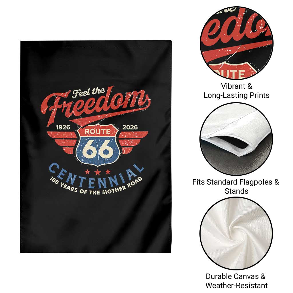 US Route Highway 66 Centennial Garden Flag Feel The Freedom 100 Years Of The Mother Road TS11 Print Your Wear