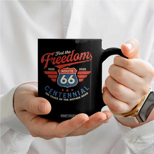 US Route Highway 66 Centennial Coffee Mug Feel The Freedom 100 Years Of The Mother Road TS11 Print Your Wear