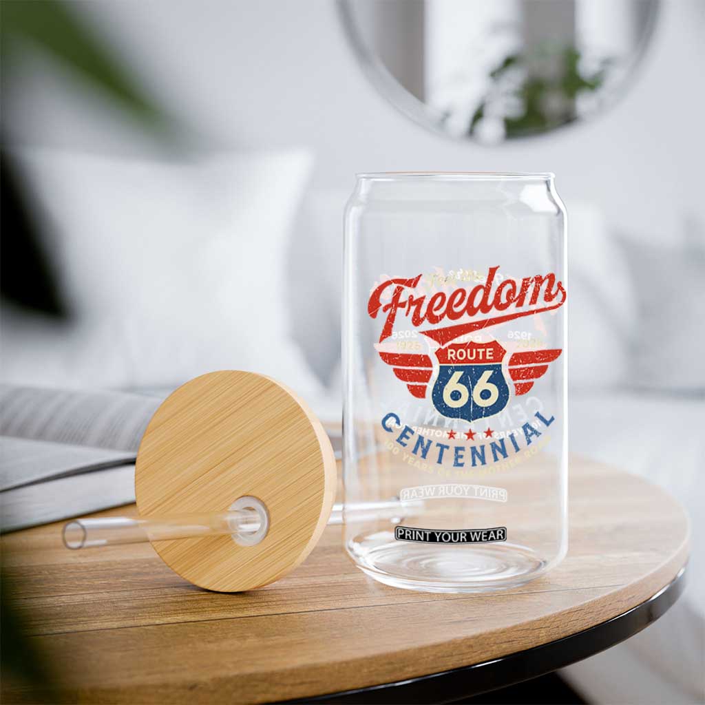 US Route Highway 66 Centennial Glass Can Feel The Freedom 100 Years Of The Mother Road TS11 Print Your Wear