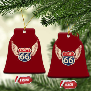 Vintage Route Highway 66 Highway Road Trip Sign Ceramic Ornament TS11 Print Your Wear