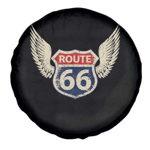 Vintage Route Highway 66 Highway Road Trip Sign Spare Tire Cover TS11 Print Your Wear
