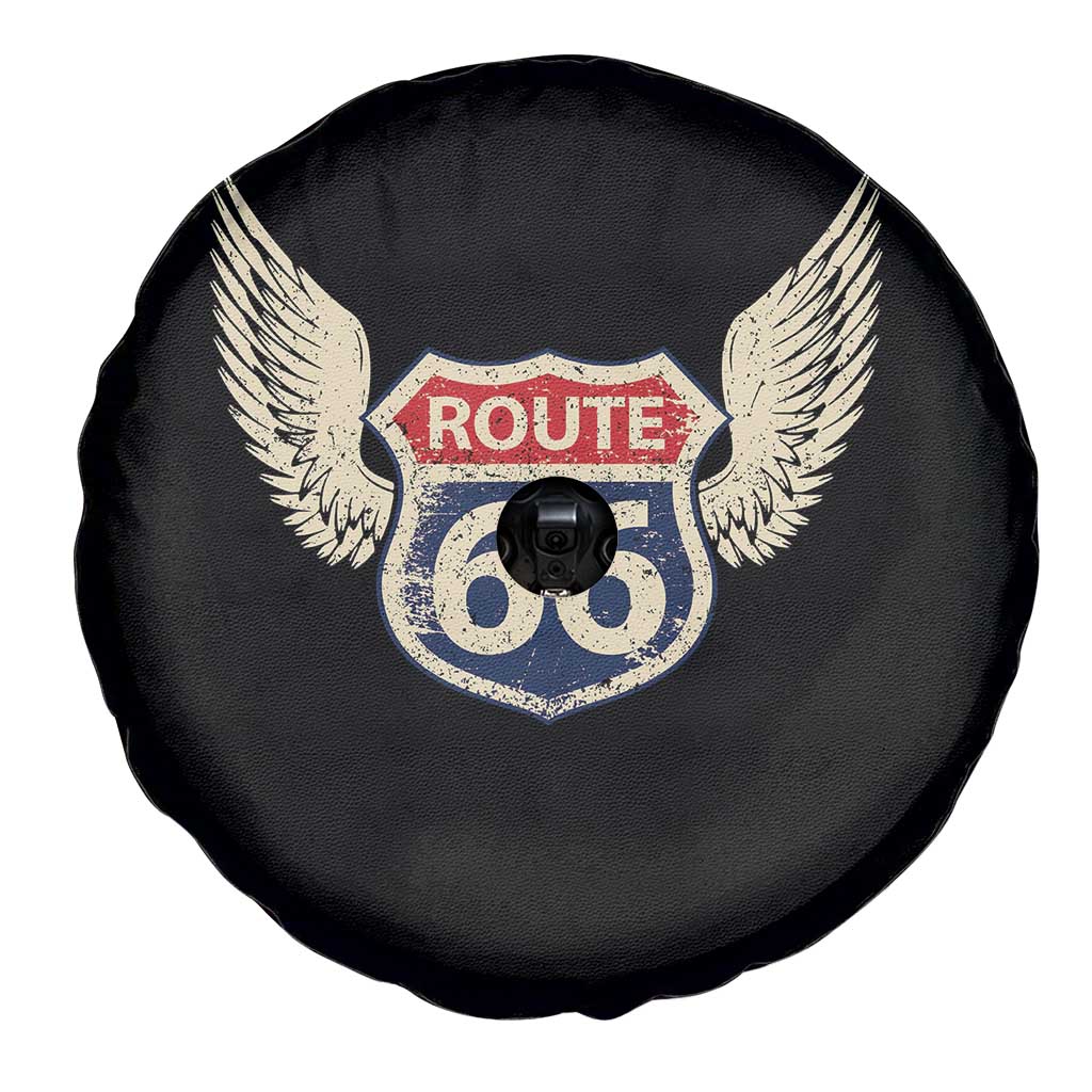 Vintage Route Highway 66 Highway Road Trip Sign Spare Tire Cover TS11 Print Your Wear