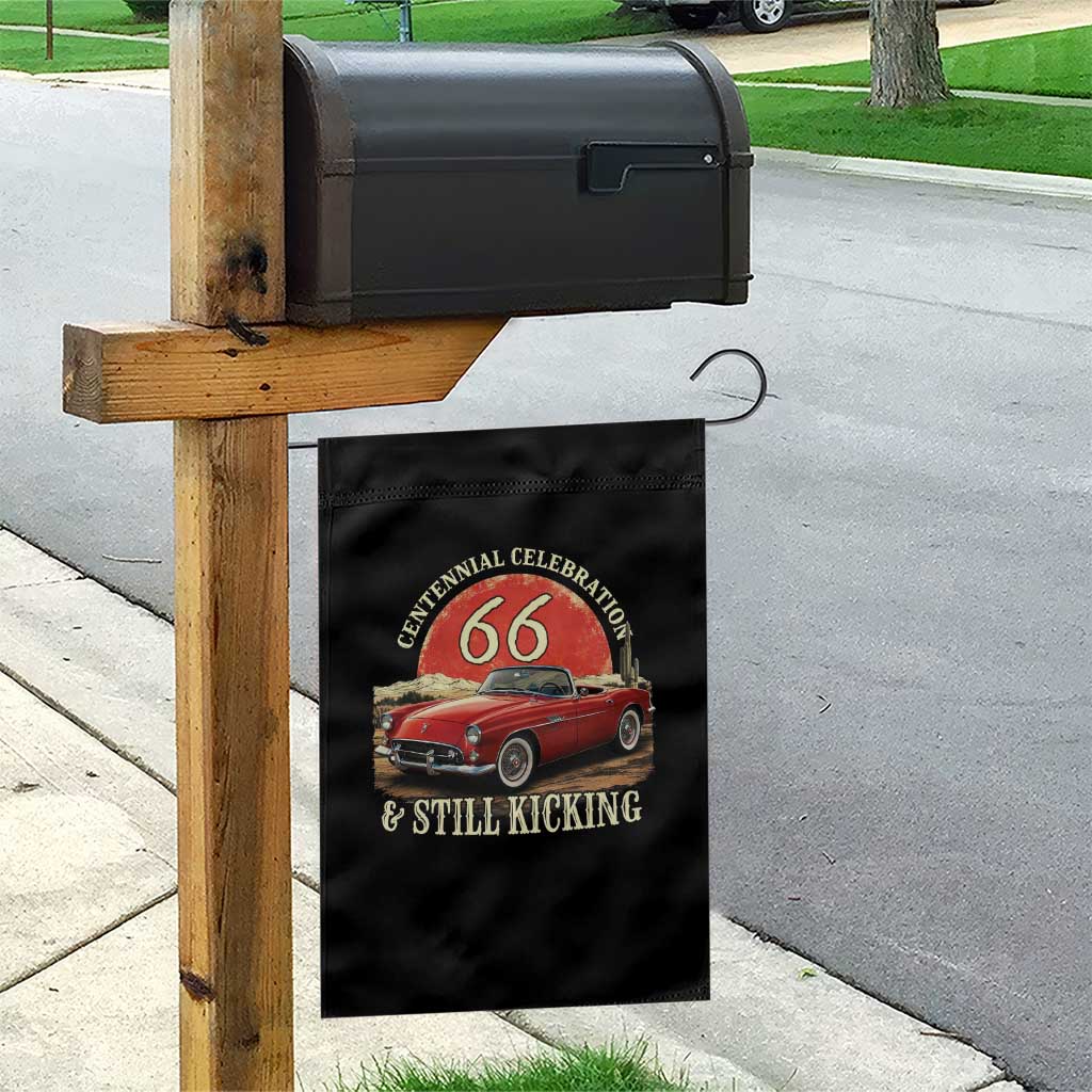 Route Highway 66 100 Years Anniversary Garden Flag Centennial Celebration And Still Kicking Mother Road TS11 Print Your Wear