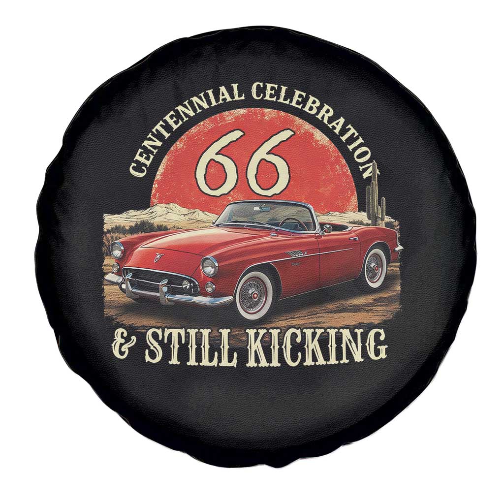 Route Highway 66 100 Years Anniversary Spare Tire Cover Centennial Celebration And Still Kicking Mother Road TS11 Print Your Wear