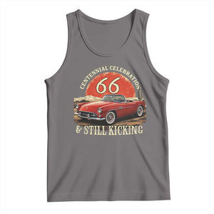 Route Highway 66 100 Years Anniversary Tank Top Centennial Celebration And Still Kicking Mother Road TS11 Deep Heather Print Your Wear