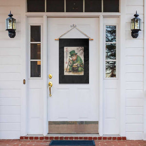 Vintage Japanese Leprechaun St Patricks Day Shamrock Ukiyo e Art Garden Flag TS11 Print Your Wear