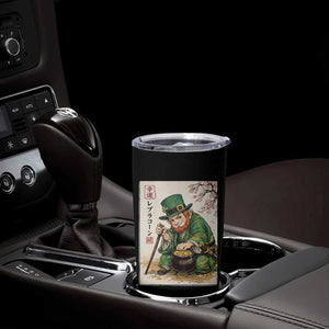 Vintage Japanese Leprechaun St Patricks Day Shamrock Ukiyo e Art Tumbler Cup TS11 Print Your Wear