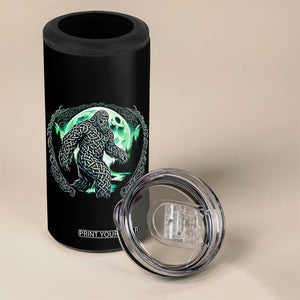 Funny St Patricks Day Bigfoot Celtic Knot Irish Sasquatch 4 in 1 Can Cooler Tumbler TS11 Print Your Wear