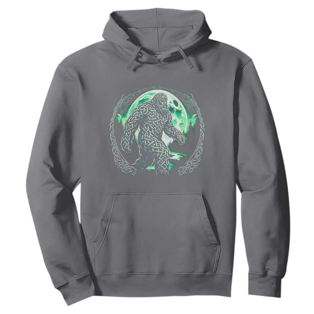 Funny St Patricks Day Bigfoot Celtic Knot Irish Sasquatch Hoodie TS11 Charcoal Print Your Wear