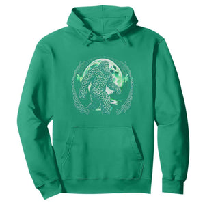 Funny St Patricks Day Bigfoot Celtic Knot Irish Sasquatch Hoodie TS11 Irish Green Print Your Wear