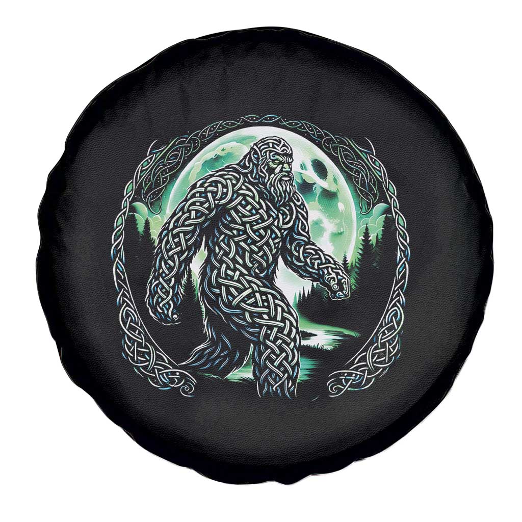 Funny St Patricks Day Bigfoot Celtic Knot Irish Sasquatch Spare Tire Cover TS11 Print Your Wear