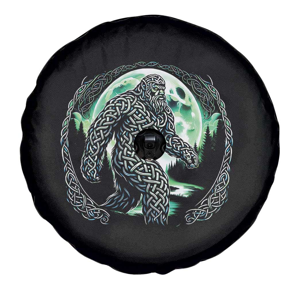 Funny St Patricks Day Bigfoot Celtic Knot Irish Sasquatch Spare Tire Cover TS11 Print Your Wear