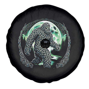 Funny St Patricks Day Bigfoot Celtic Knot Irish Sasquatch Spare Tire Cover TS11 Print Your Wear