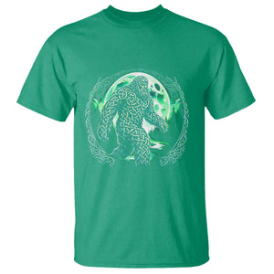 Funny St Patricks Day Bigfoot Celtic Knot Irish Sasquatch T Shirt TS11 Irish Green Print Your Wear