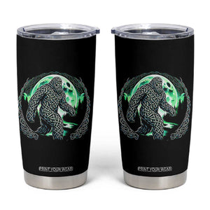 Funny St Patricks Day Bigfoot Celtic Knot Irish Sasquatch Tumbler Cup TS11 Black Print Your Wear