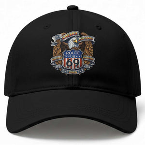 250 Years Of America 100 Years Of Route 69 Baseball Cap Bald Eagle Vintage American Flag TS11 Print Your Wear