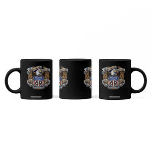 250 Years Of America 100 Years Of Route 69 Coffee Mug Bald Eagle Vintage American Flag TS11 Print Your Wear