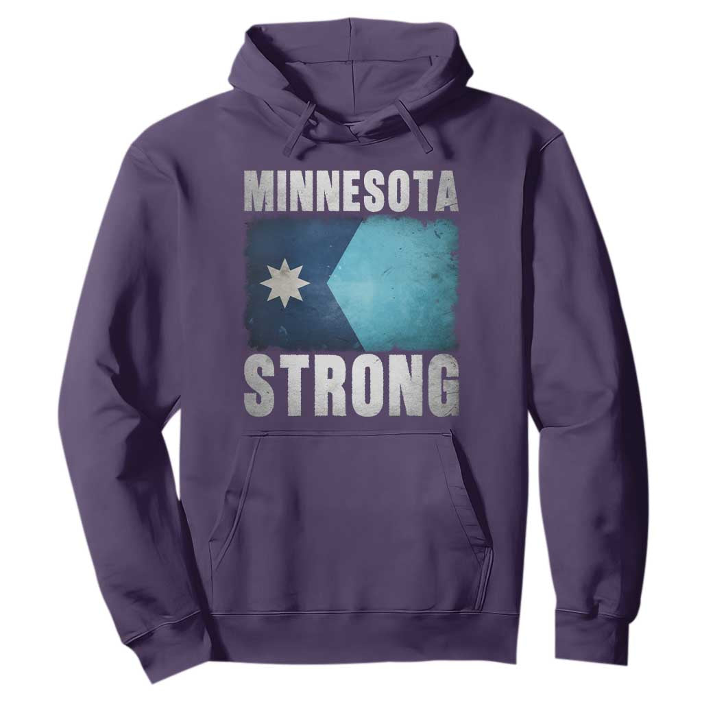 Minnesota Strong Hoodie MN State Pride Community Resistance TS11 Purple Print Your Wear