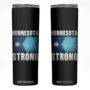 Minnesota Strong Skinny Tumbler MN State Pride Community Resistance TS11 Black Print Your Wear