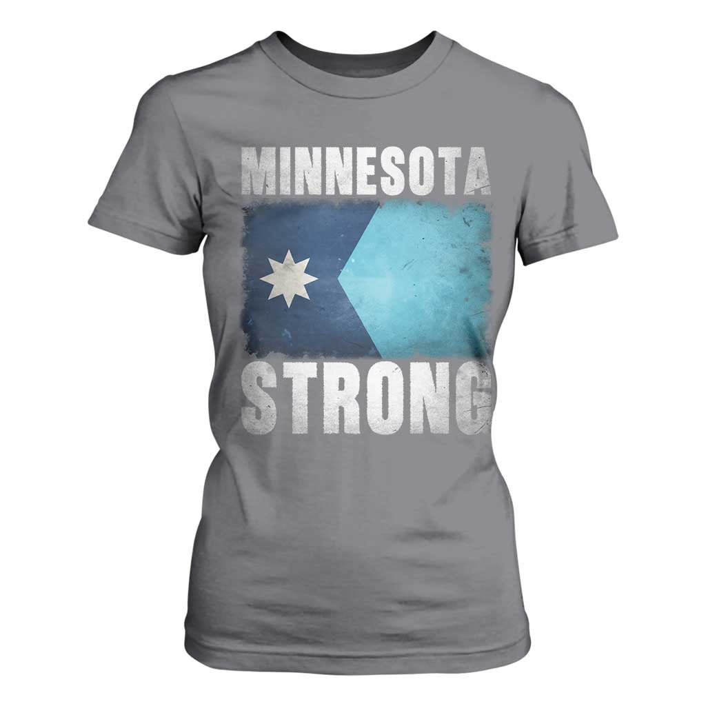 Minnesota Strong T Shirt For Women MN State Pride Community Resistance TS11 Charcoal Print Your Wear