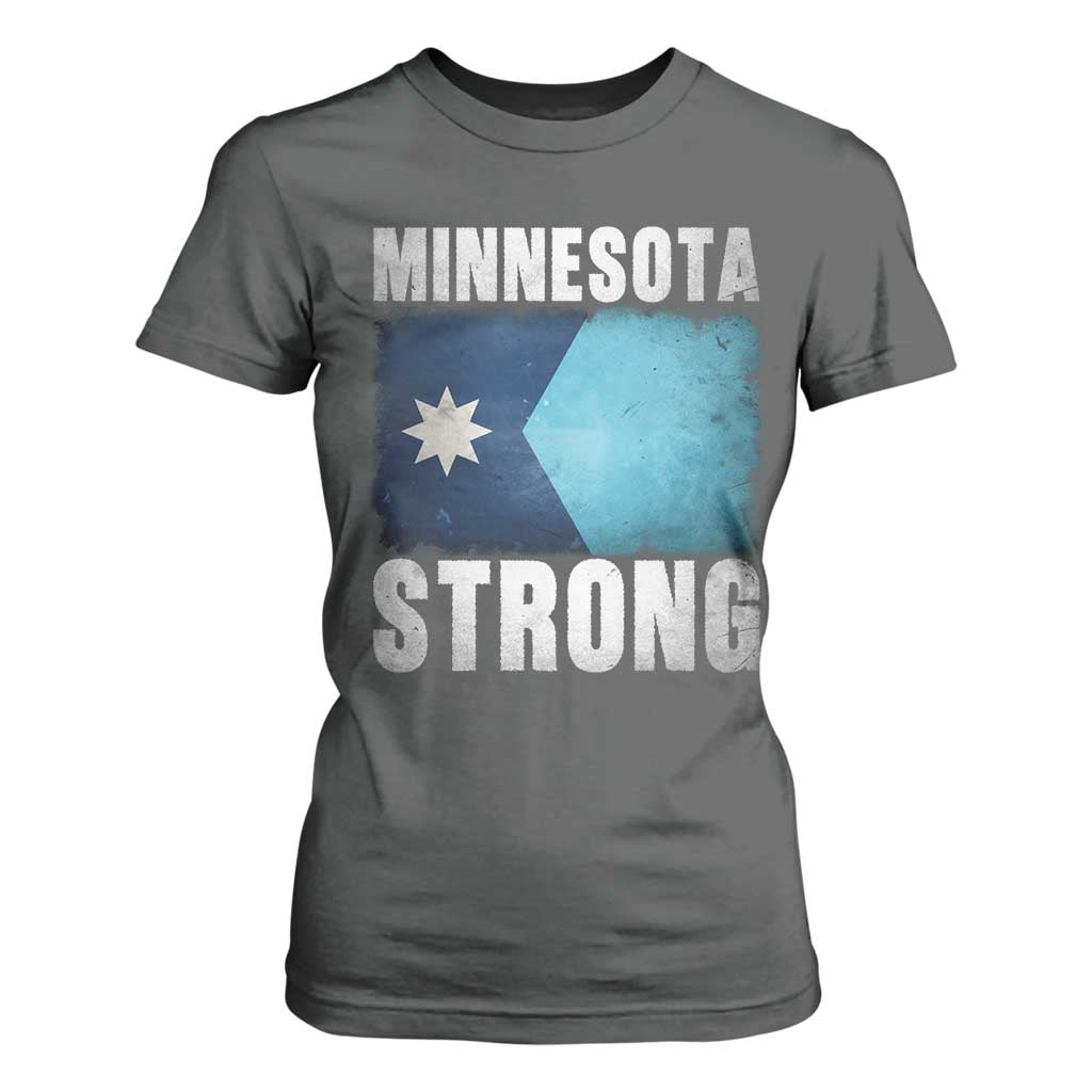 Minnesota Strong T Shirt For Women MN State Pride Community Resistance TS11 Dark Heather Print Your Wear