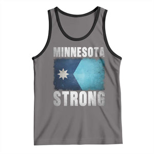 Minnesota Strong Tank Top MN State Pride Community Resistance TS11 Deep Heather Black Print Your Wear